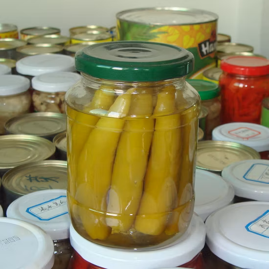 Sushi-Ingwer Eingelegter Ingwer in rosa oder weißer Farbe in Glasverpackung für den Einzelhandel